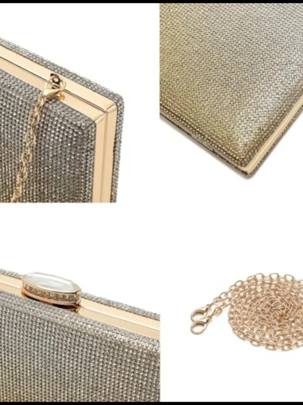 Rhinestone Evening Clutch Sparkling Wedding Party Bag